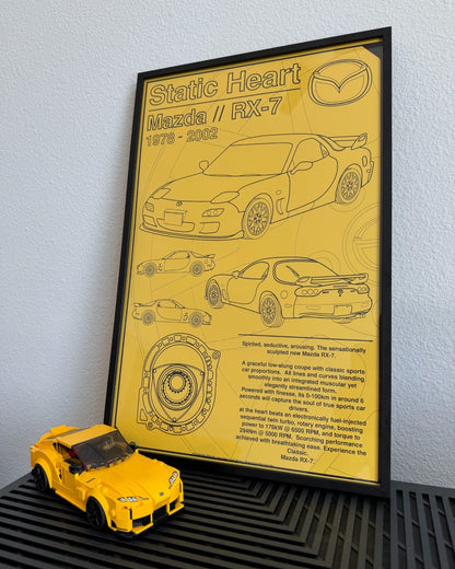 Mazda RX7 // Competition Yellow