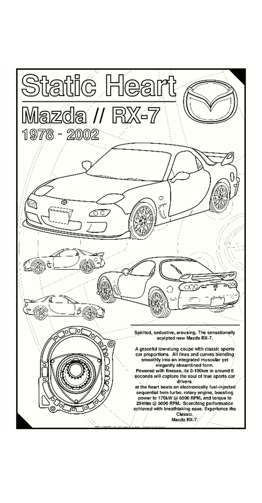 Mazda RX7 // White