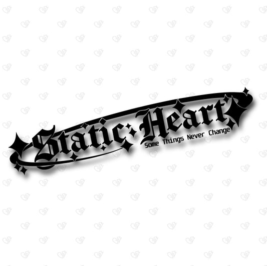 Banner - Starry Static Heart (27in)